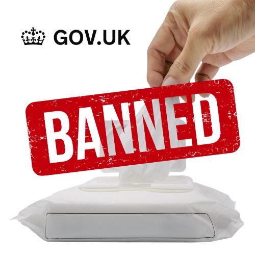 UK Government BANS Wet Wipes containing Plastics